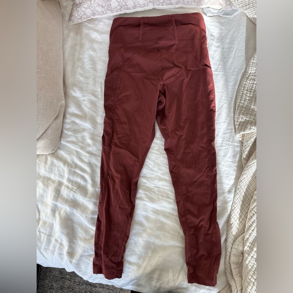 Athleta Deep Red Leggings - Picture 4 of 7